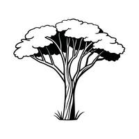 a black and white drawing of a tree with the words vegeta on it. vector