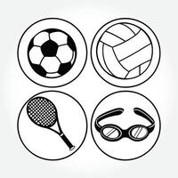 a black and white image of a tennis racket and a net. vector