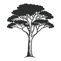 a black and white drawing of a tree with the word quot tree quot on it vector
