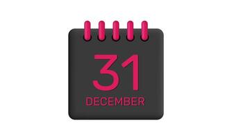 black Page calendar day month icon design on background vector
