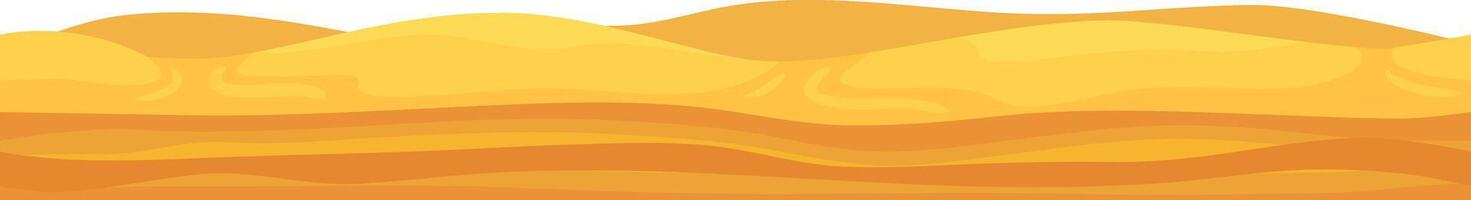 Seamless pattern of a stylized desert landscape with rolling sand dunes creating a wavy pattern, ideal for backgrounds, textiles, or any design evoking the vastness and tranquility of the desert vector