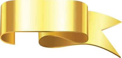 Golden ribbon waving with copy space creating a festive and celebratory design element, perfect for adding a touch of elegance and sophistication to various projects vector