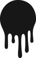 Black paint dripping down a white wall creates a visually striking contrast, forming an artistic texture that captivates with its fluid movement and abstract appeal vector