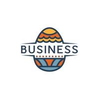 Egg Colorful Modern Simplicity Icon Logo vector