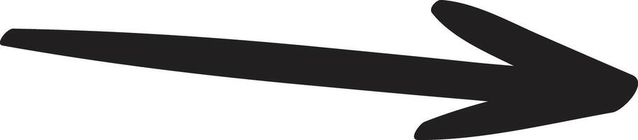 Simple black arrow pointing right, serving as a clear symbol for indicating direction or emphasizing important information in various design contexts vector