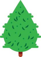 Stylized green tree with visible leaves and branches, evoking a sense of tranquility and natural beauty, perfect for environmental or nature related projects vector