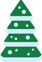 Minimalist illustration featuring a Christmas tree adorned with light blue decorations and snow, perfect for enhancing Christmas and winter holiday projects with a festive touch vector