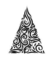 Art of calligraphic element on black colour vector