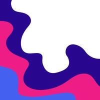 Colorful square fluid background. Social media template illustration. vector