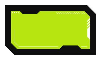 Futuristic element illustration. Colorful lower third overlay. vector