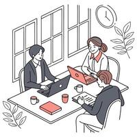 Blogger concept set. Character sharing media content in the internet. Idea of social media and network. Online communication, creative occupation or hobby. Isolated flat illustration vector