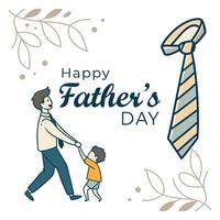 Happy Father's day greeting card background vector