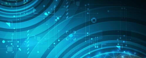A futuristic background with a futuristic technology vector