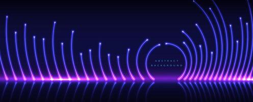 A purple light wave background with a wave pattern vector