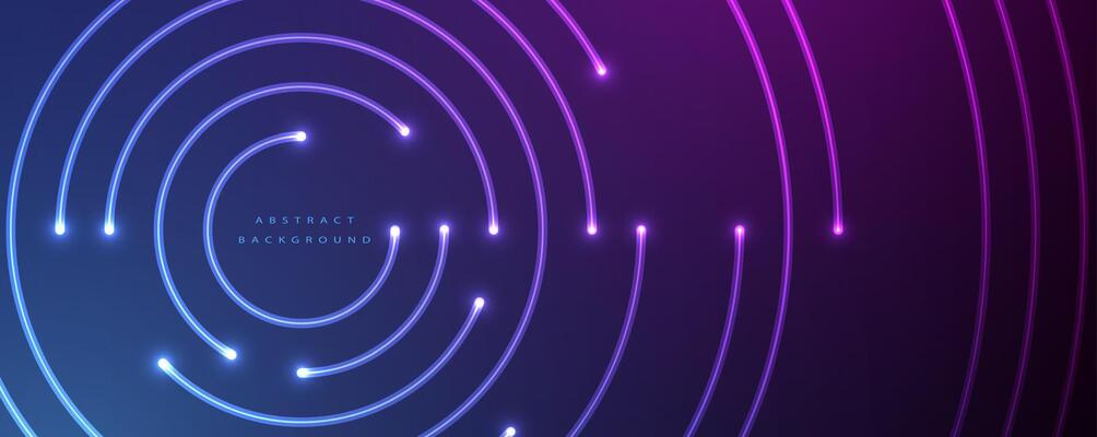 Abstract background with glowing lines and circles