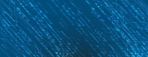 Abstract blue background with lines and dots vector