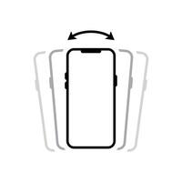 Modern smartphone shake icon. Shaking phone sign symbol. Cellphone vibration concept vector