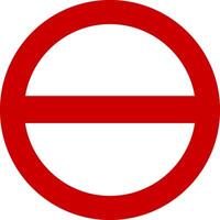 Prohibition circle sign. Prohibition Red icon. Ban symbol. Banned icon. Stop sign. Forbidden element illustration isolated on white background vector