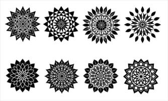 Intricate Floral Mandala Design for Coloring pages vector