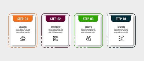 Business presentation infographic template. vector