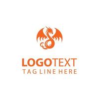 Pyroscorch Dragon logo vector