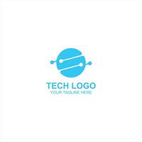 technology logo s initial icon with creative illustration vector