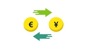 Currency coin animation with stars and sparkles alpha channel 4k video