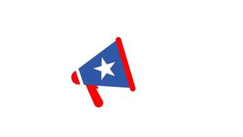 Megaphone animation icon video