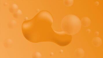 Animation of honey liquid background with gradation color bubbles. Loop playback on 4K footage. Suitable for wallpapers, presentations, banners, etc. video