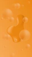 Animation of vertical background of liquid honey with bubbles. Loop playback on 4K footage. Suitable for wallpapers, presentations, banners, etc. video