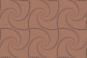 Abstract modern geometric design with swirled lines in brown tones. Small dots design. Seamless pattern. illustration3 vector