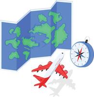 Exploring the World by Air vector