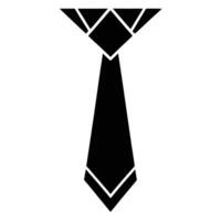 Groom's Tie Wedding Silhouette on White Background vector