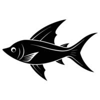 Soaring Flying Fish Above the Waves vector