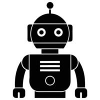 Chatbot Symbol Icon Silhouette vector