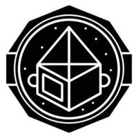 Augmented Reality Symbol Silhouette vector