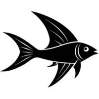 Flying Fish Soaring Above the Ocean vector