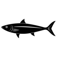 Sardine Fish Silhouette Swimming vector