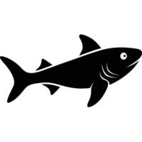 Cookiecutter Shark Silhouette vector