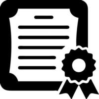 Certificate with Award Ribbon for Achievement and Recognition vector