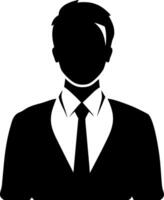 Business Professional Silhouette Illustration for Corporate Avatar and Profile Design vector