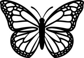 Black Butterfly Silhouette Illustration Design for Art and Creative Projects vector