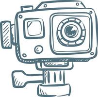 Action Camera Illustration Ideal for Travel Adventure Content vector