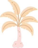 Tropical Palm Tree Illustration Simple Exotic Nature vector