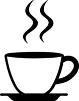 Steaming Hot Coffee Cup for Cafe Menu Design and Branding vector