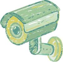 Retro Grunge Security Camera Illustration for Surveillance and Monitoring Themes vector