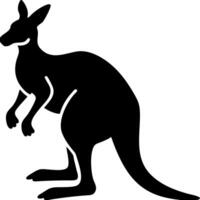 Kangaroo Silhouette Illustration Australian Wildlife Design vector