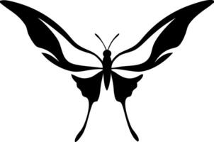 Elegant Butterfly Silhouette Art for Nature and Design Projects vector