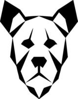 Geometric Dog Head Art Abstract Animal Illustration Design vector