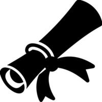 Graduation Diploma Scroll with Ribbon Symbolizing Education Achievement vector